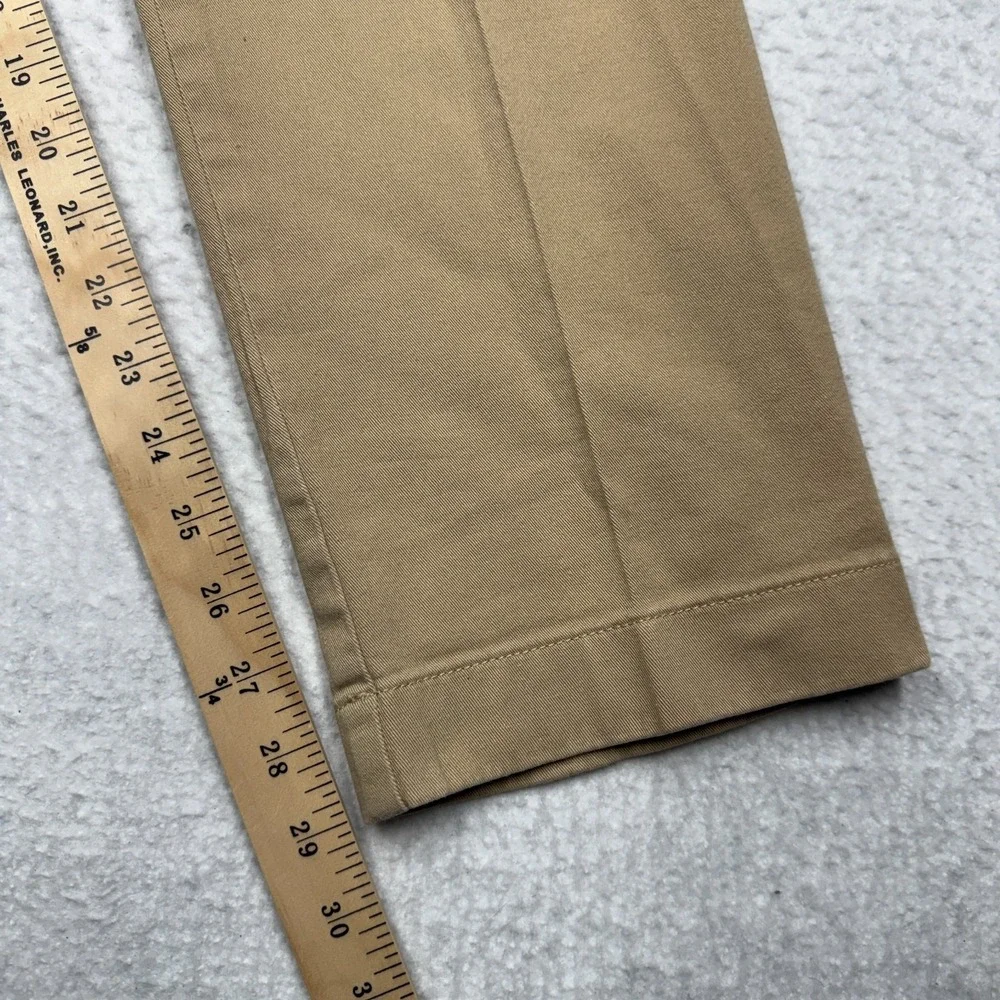 J CREW Chino Pants‎ Mercantile Flex Slim Stretch Khaki Beige Men's Size 35x30